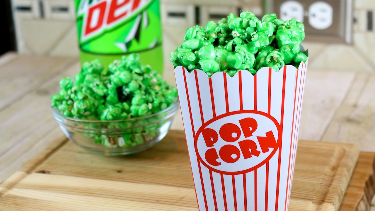 how to make mountain dew flavored candy popcorn funfoods